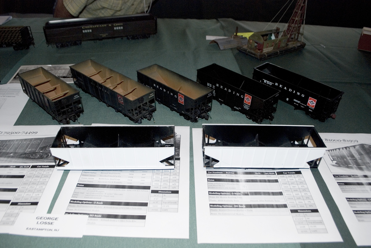 The models of Reading open Hoppers that I displayed at the meet.