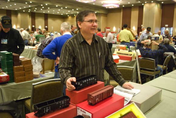 Rich Yoder behind his table.